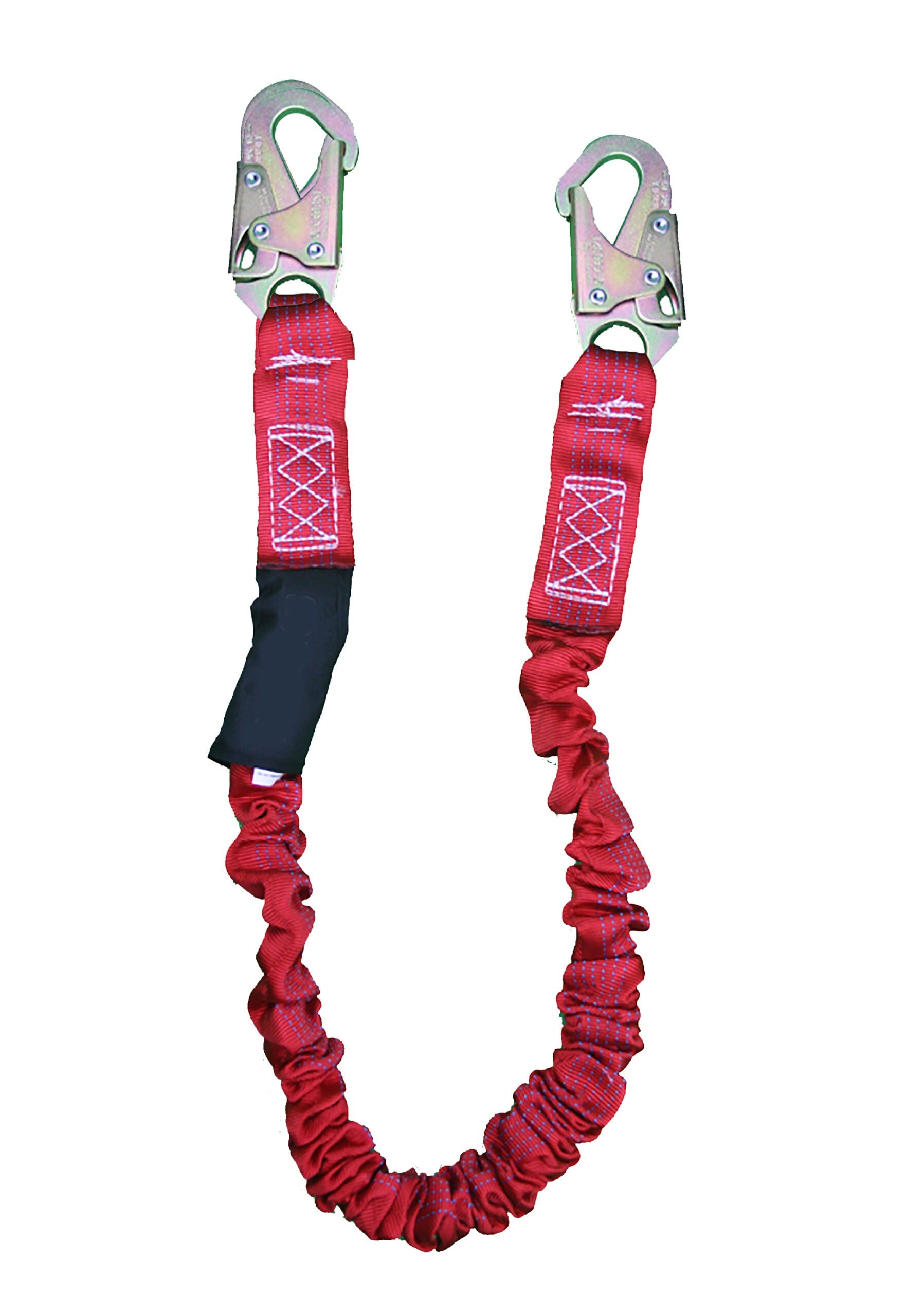 Dentec Safety 6FT Energy Absorbing Lanyand w 3/4 Snap Hooks