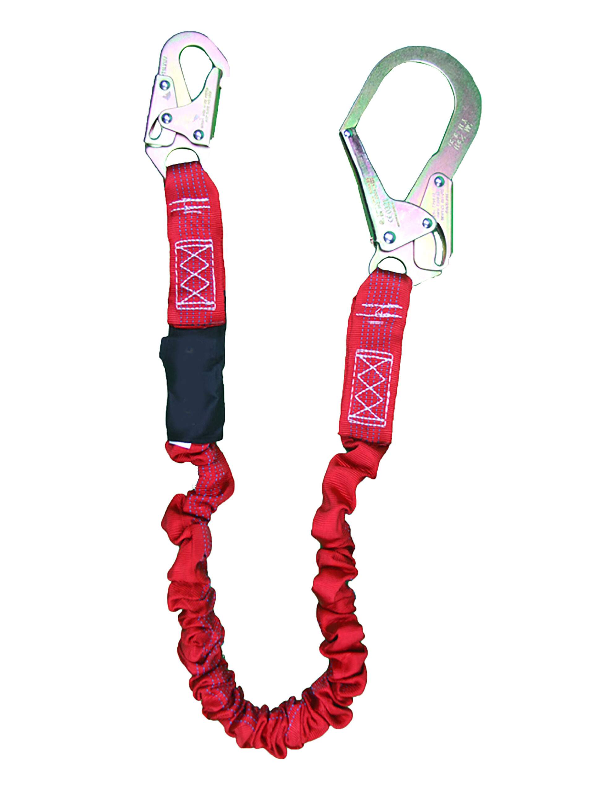 Dentec Safety 6FT Energy Absorbing Lanyand Rebar and 2 1/4" Snap Hook