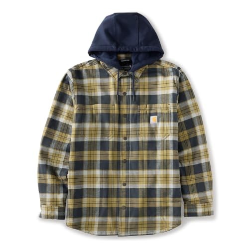 Carhartt Rugged Flex™ Relaxed Fit Flannel Fleece Lined Hooded Shirt Jac - 107011