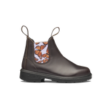 Blundstone Kids 2395 - Brown with Butterfly Lilac Elastic