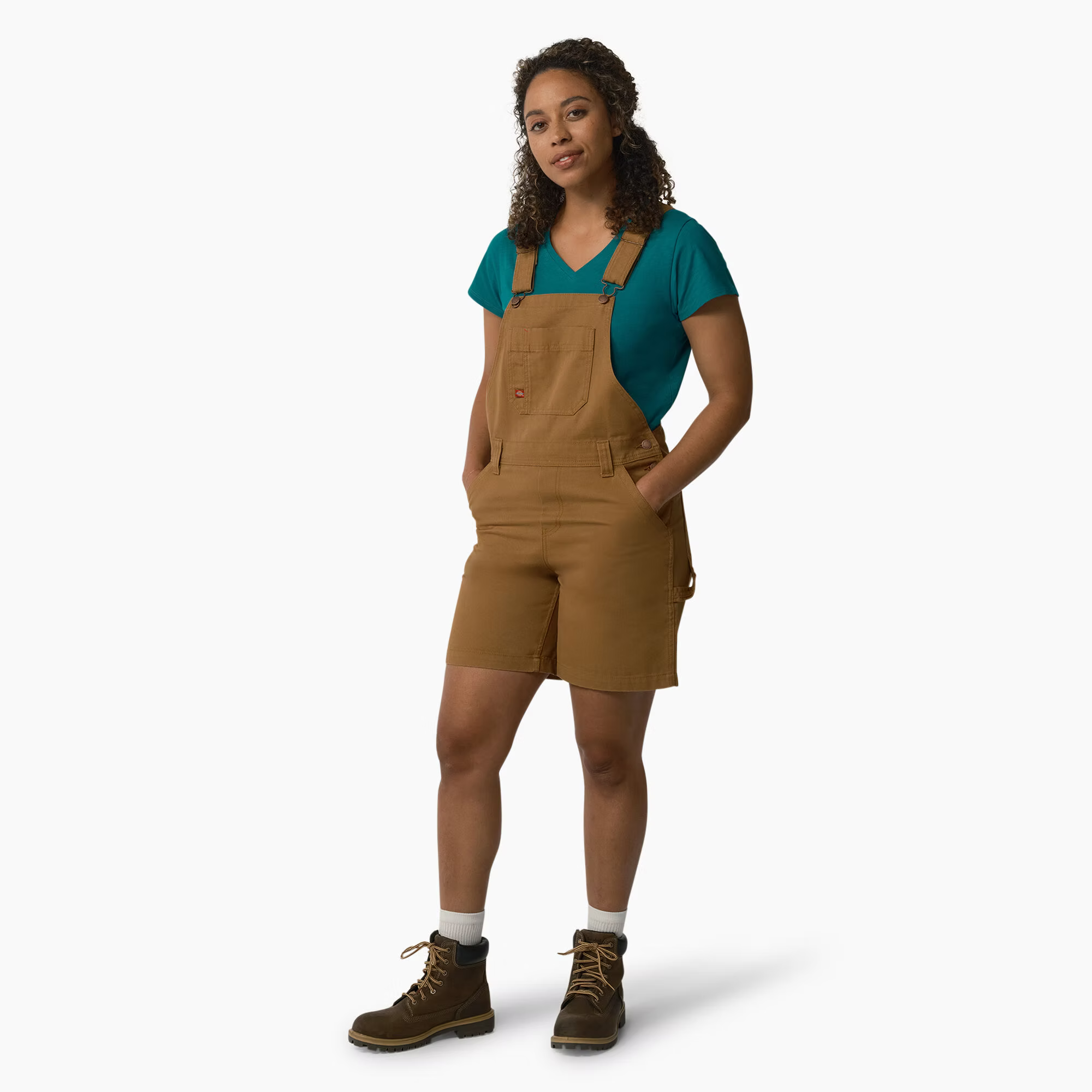 Dickies Women's Relaxed Fit 7" Shorts Bib Overall FB204