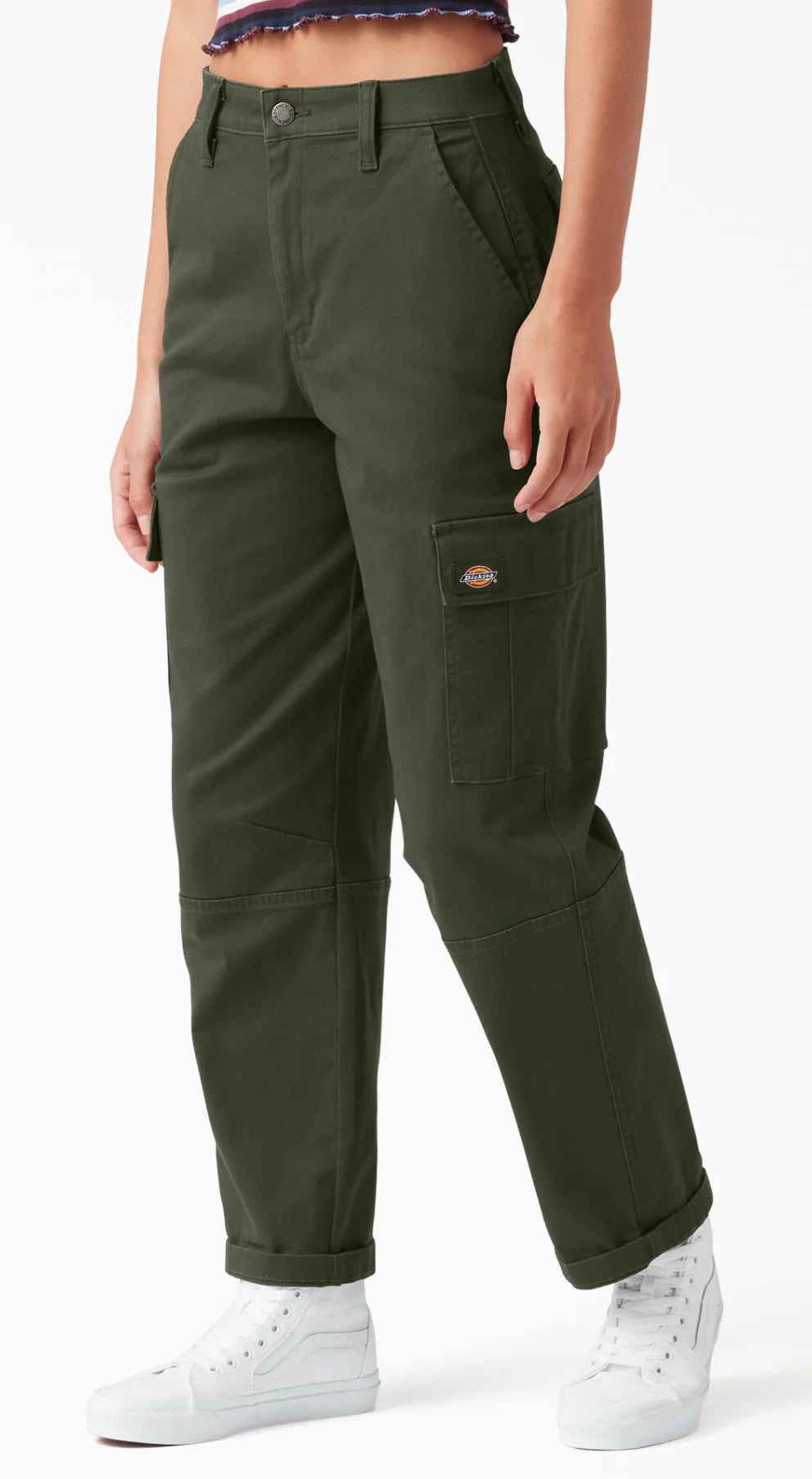 Dickies Women's Woven Twill Cropped Cargo Pants FPR5