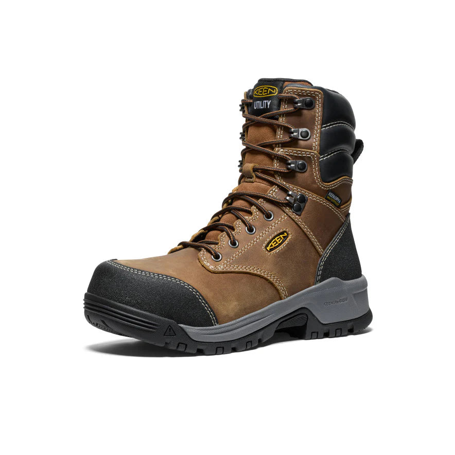 Botte de travail imperméable KEEN Evanston 8 po avec embout en fibre de carbone pour femmes (CSA) 1029671