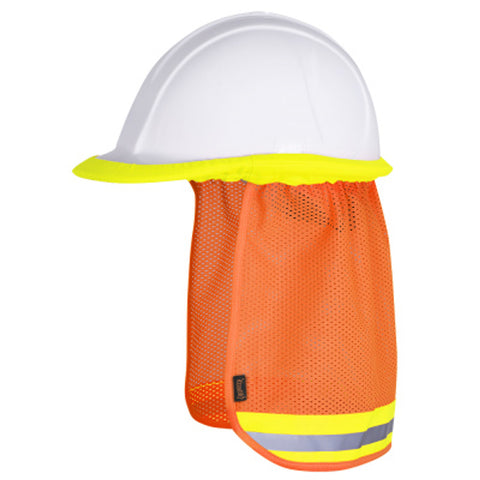 PIONEER Hi-Vis Hard Hat Sun Shade, Neck Shield