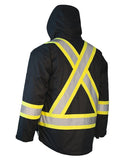 Forcefield 3-in-1 Hi-Vis Winter Parka with a Removable Black Nylon Puff Jacket 024-EN788