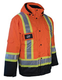 Forcefield 3-in-1 Hi-Vis Winter Parka with a Removable Black Nylon Puff Jacket 024-EN788