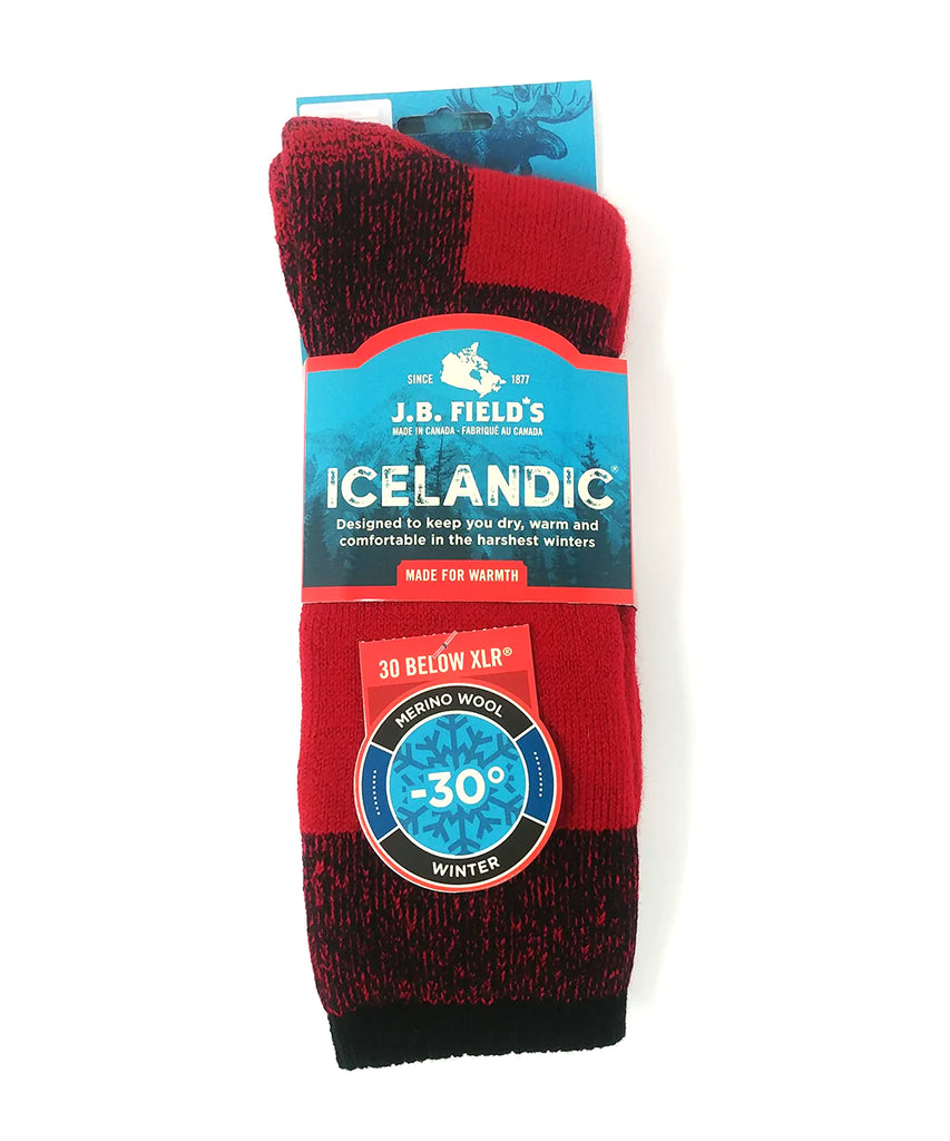 J.B. Field's Icelandic "30 Below XLR" Merino Wool Thermal Sock - 8995