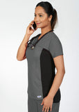 Mobb Flexi V-Neck Scrub Top 324T