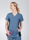 Mobb Flexi V-Neck Scrub Top 324T