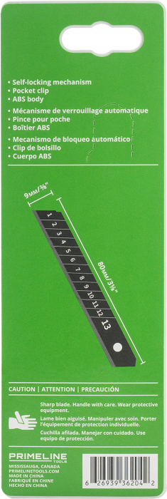 PrimeGrip 9mm Ultra Sharp Snap-Off Knife 36-204