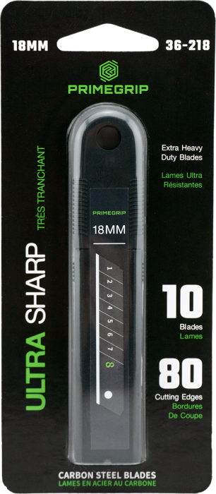 PrimeGrip 18MM Snap-Off Knife 10 Pack Replacement Blades 36-218