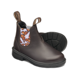 Blundstone Kids 2395 - Brown with Butterfly Lilac Elastic