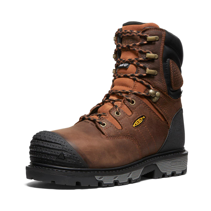 Bottes de travail KEEN Camden imperméables, à embout en fibre de carbone, de 8 po, conformes aux normes CSA INT MET, pour hommes 1027693