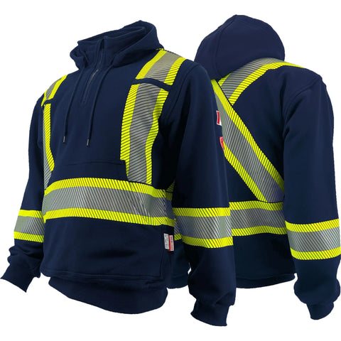 Atlas Hi-Vis FR / AR 1/4 Zip Pullover Hoodie 4014 – WORK N WEAR Atlas Hi-Vis FR / AR 1/4 Zip Pullover Hoodie 4014 – WORK N WEAR