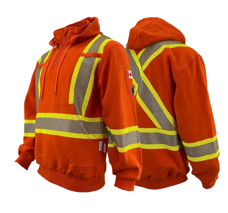 Atlas Hi-Vis FR / AR 1/4 Zip Pullover Hoodie 4014