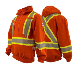 Atlas Hi-Vis FR / AR 1/4 Zip Pullover Hoodie 4014
