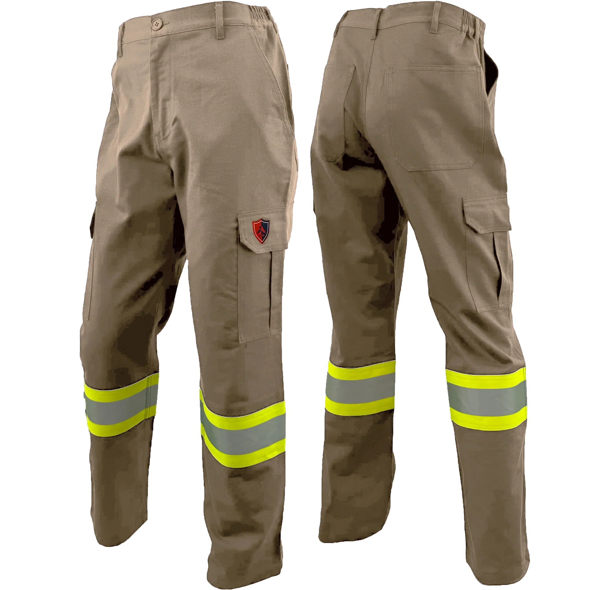 Pantalones cargo Atlas FR/AR de alta visibilidad con franja sólida de 4" 4054