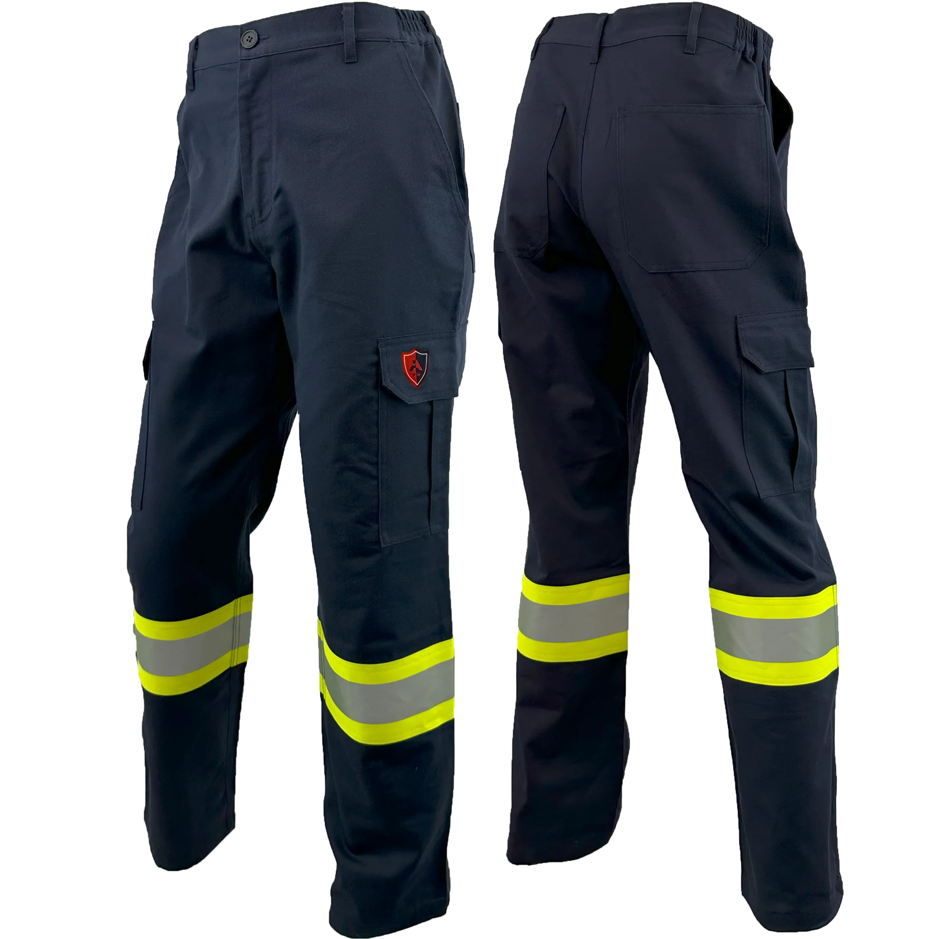Pantalones cargo Atlas FR/AR de alta visibilidad con franja sólida de 4" 4054