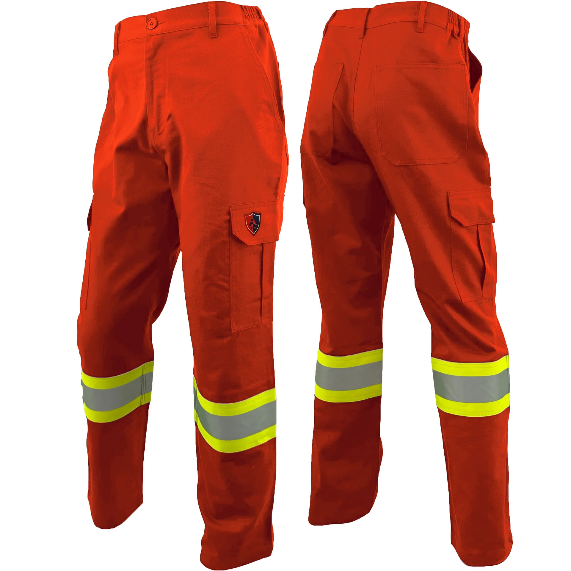 Pantalones cargo Atlas FR/AR de alta visibilidad con franja sólida de 4" 4054