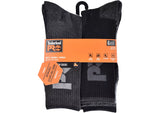 Timberland PRO Men's Tipped Logo 6-Pack Cushion Crew Sock