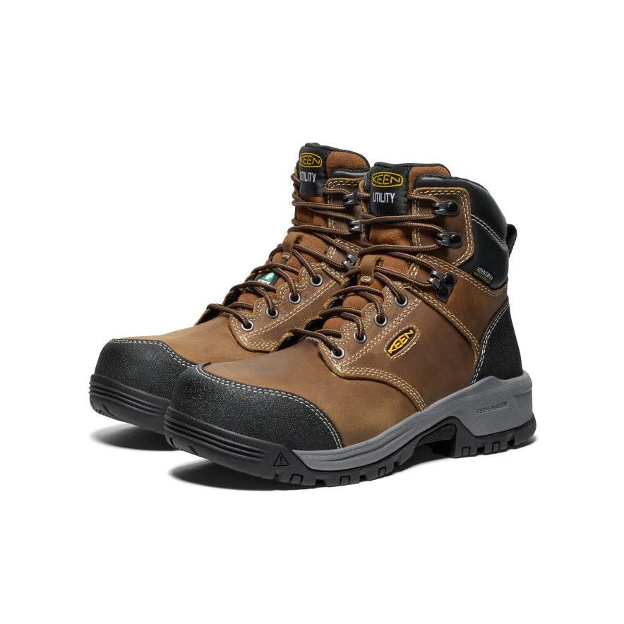 KEEN Women's Evanston 6" Waterproof CSA Work Boot (Carbon-Fiber Toe) 1029856