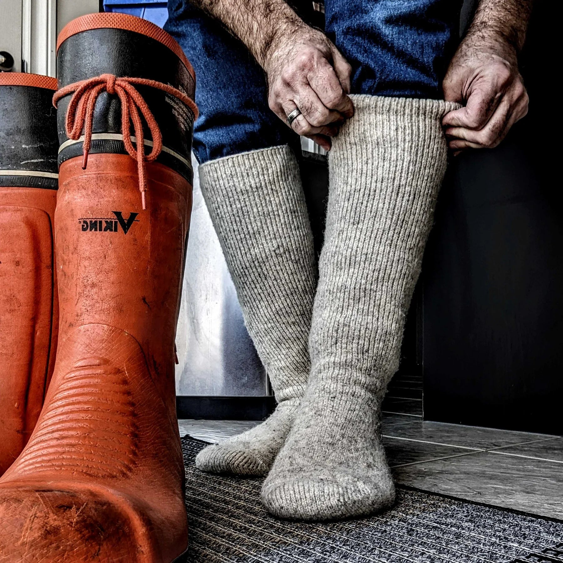 J.B. Field's Men's Icelandic "50 Below Ice" Wool Thermal Sock - 8516