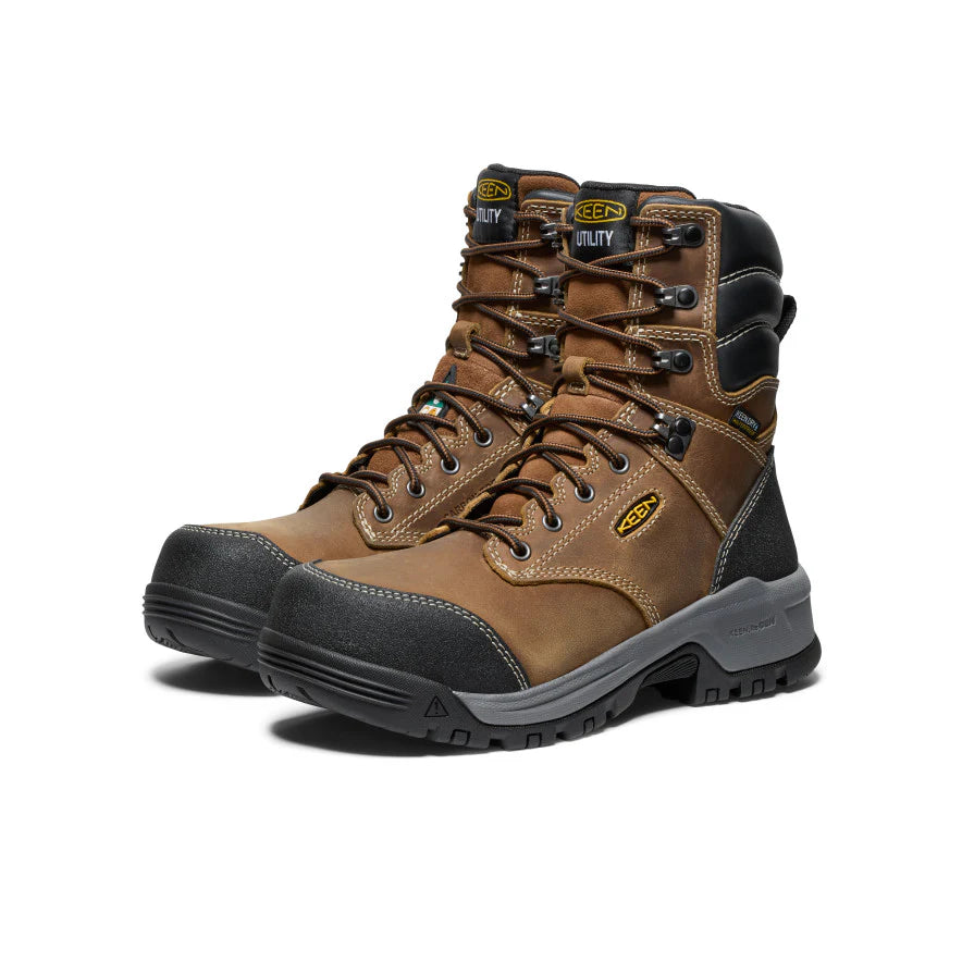 Botte de travail imperméable KEEN Evanston 8 po avec embout en fibre de carbone pour femmes (CSA) 1029671