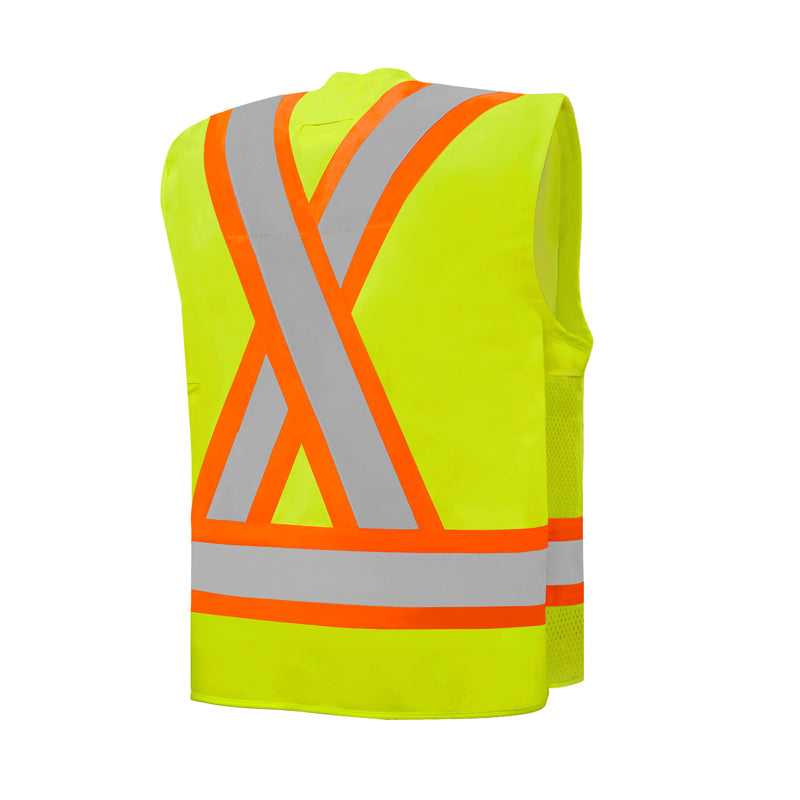 WNW Deluxe Hi-Vis Surveyors Vest - SV121