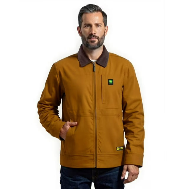 John Deere Men’s Quilted Lined Duck Tractor Jacket