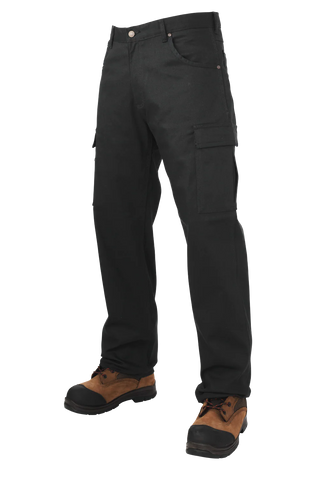 Tough Duck 6010 - Flex Twill Black Cargo Pants