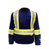 Viking® Hi-Vis Poly Bamboo Long Sleeve T-Shirt with Pocket - 6018