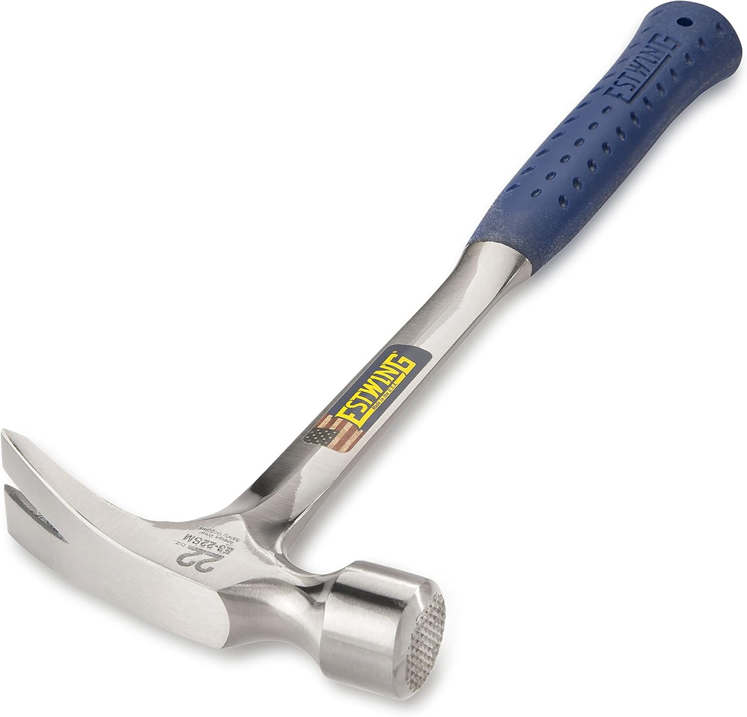 Estwing E3-22SM 22Oz 16" Milled Face Metal Handle Framing Hammer