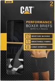 CAT Performance Light Weight Breathable Boxer Briefs with Fly Pouch 2-Pack