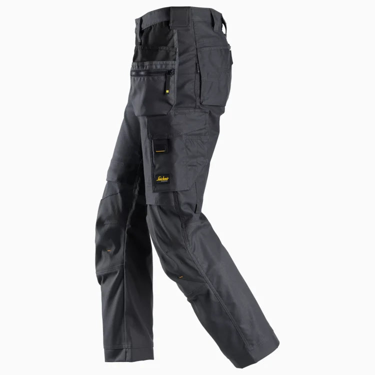 Snickers 6224 Pantalon de travail AllroundWork Canvas+ stretch avec poches flottantes