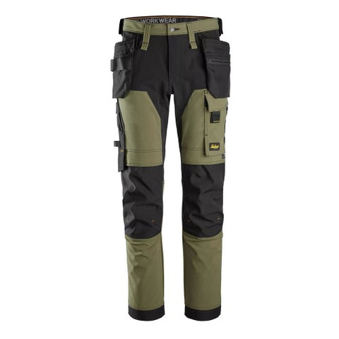 Snickers Work Wear 6275 AllroundWork Slim Fit 4-Way Stretch Trousers with Holster Pocket
