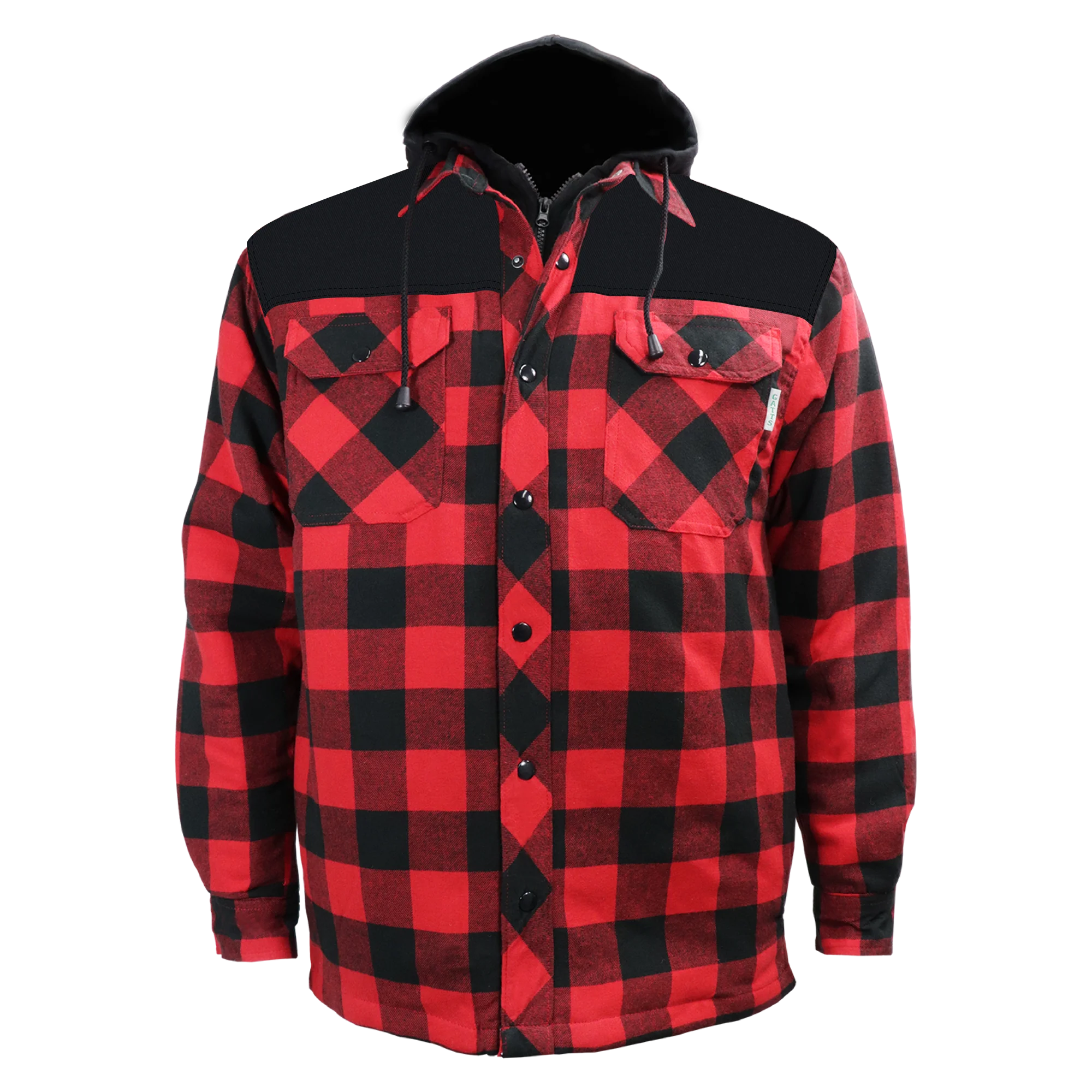 Gatts WorkWear Men's Flannel Lined Hooded Shirt - 630-T-DCF