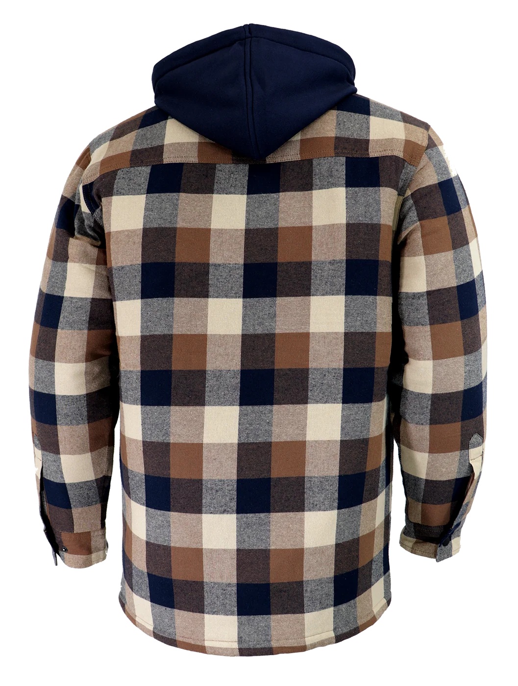 Gatts WorkWear Men's Flannel Lined Hooded Shirt - 630DCF