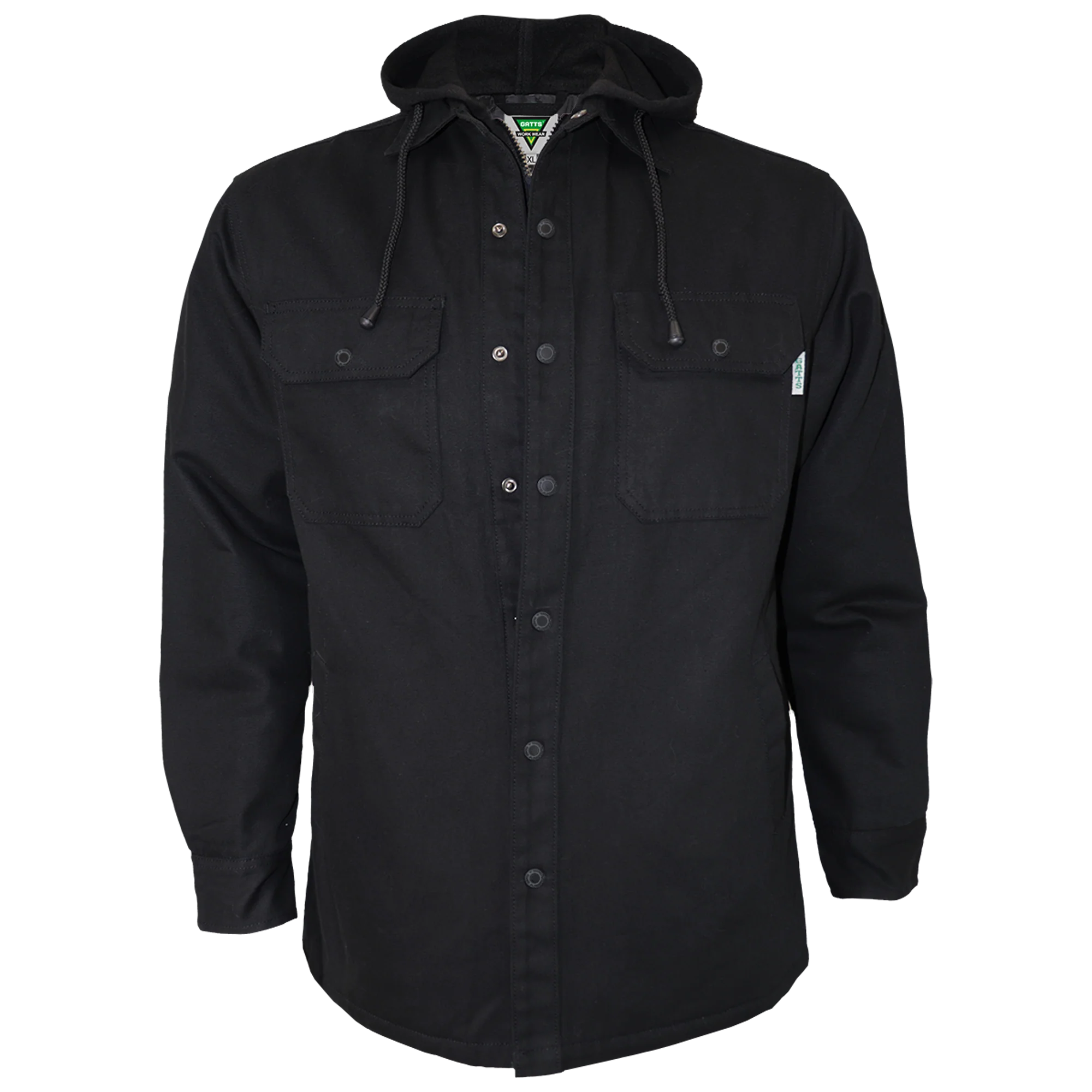 Gatts WorkWear Men's Lined Canvas Hooded Shirt - 631CAD