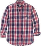 Carhartt FR Flame-Resistant Long Sleeve Plaid Shirt - 104507
