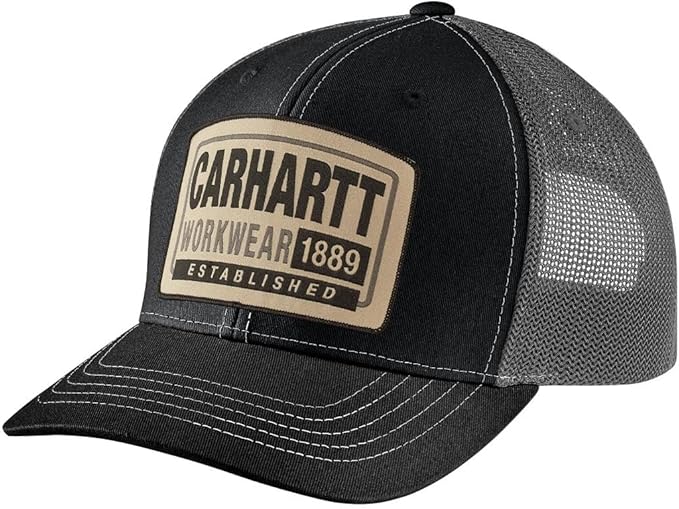 Casquette Carhartt en toile avec empiècement en filet au dos – 107004