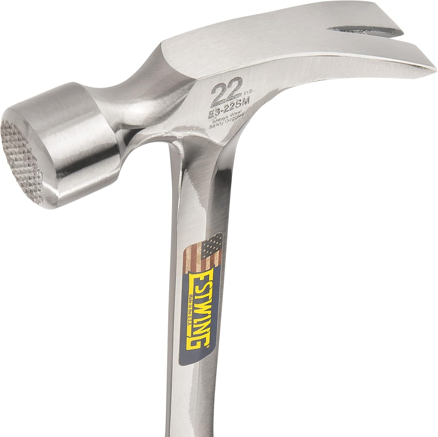 Estwing E3-22SM 22Oz 16" Milled Face Metal Handle Framing Hammer