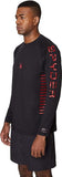 Spyder Mens Solid Side Stripe Long Sleeve Rashguard - S923037