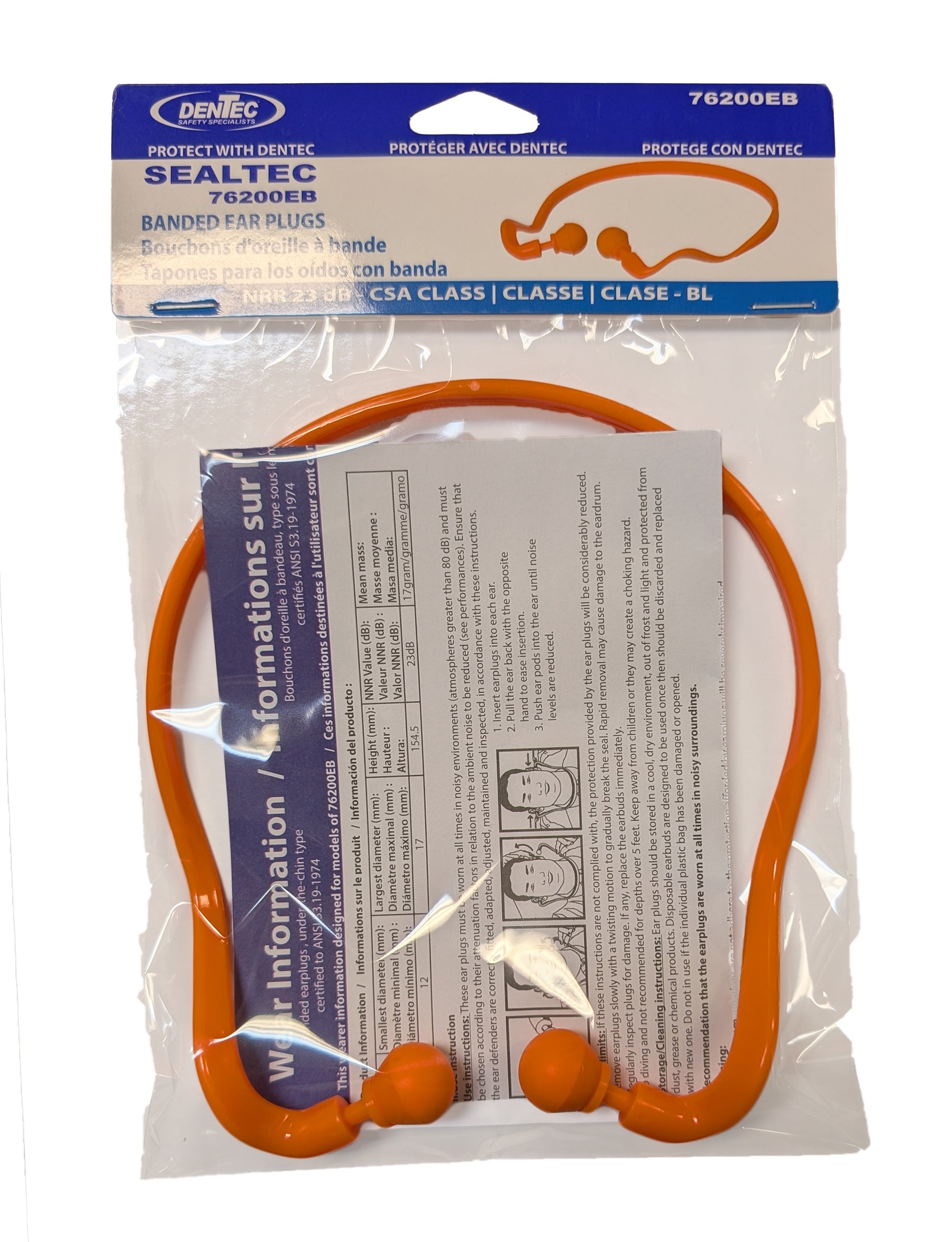 Dentec™ SEALTEC Semi-Aural NRR 23 dB CSA Earbands