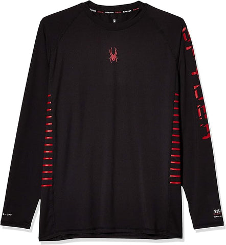 Spyder Mens Solid Side Stripe Long Sleeve Rashguard - S923037