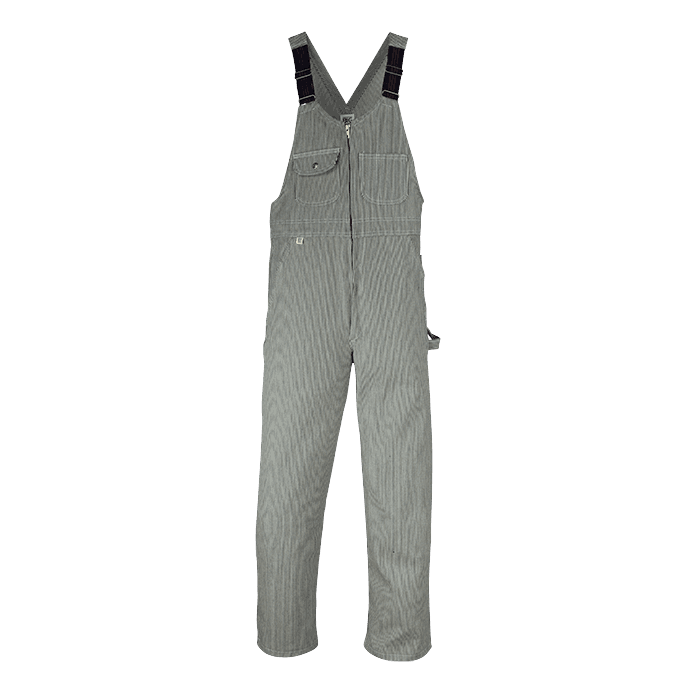 Big Bill Hickory Stripe Bib Overall with Zip Front Closure - 93