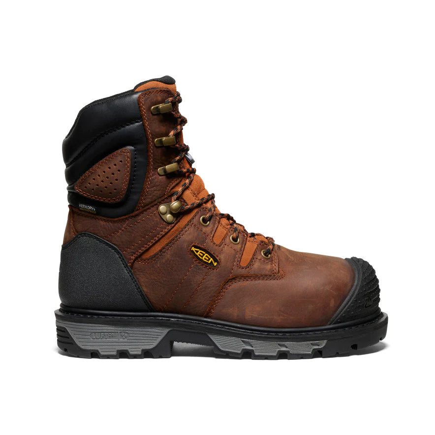 Bottes de travail KEEN Camden imperméables, à embout en fibre de carbone, de 8 po, conformes aux normes CSA INT MET, pour hommes 1027693