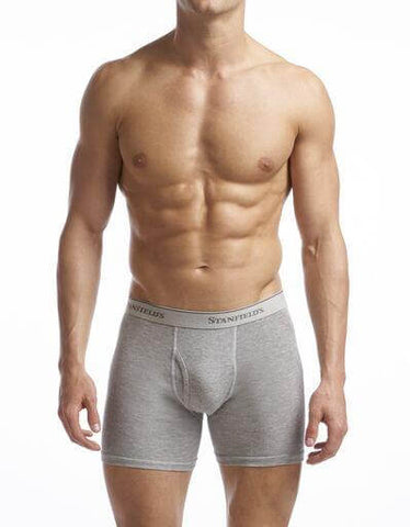 Stanfields Men s Supreme Boxer Brief 2 Pack Black Large