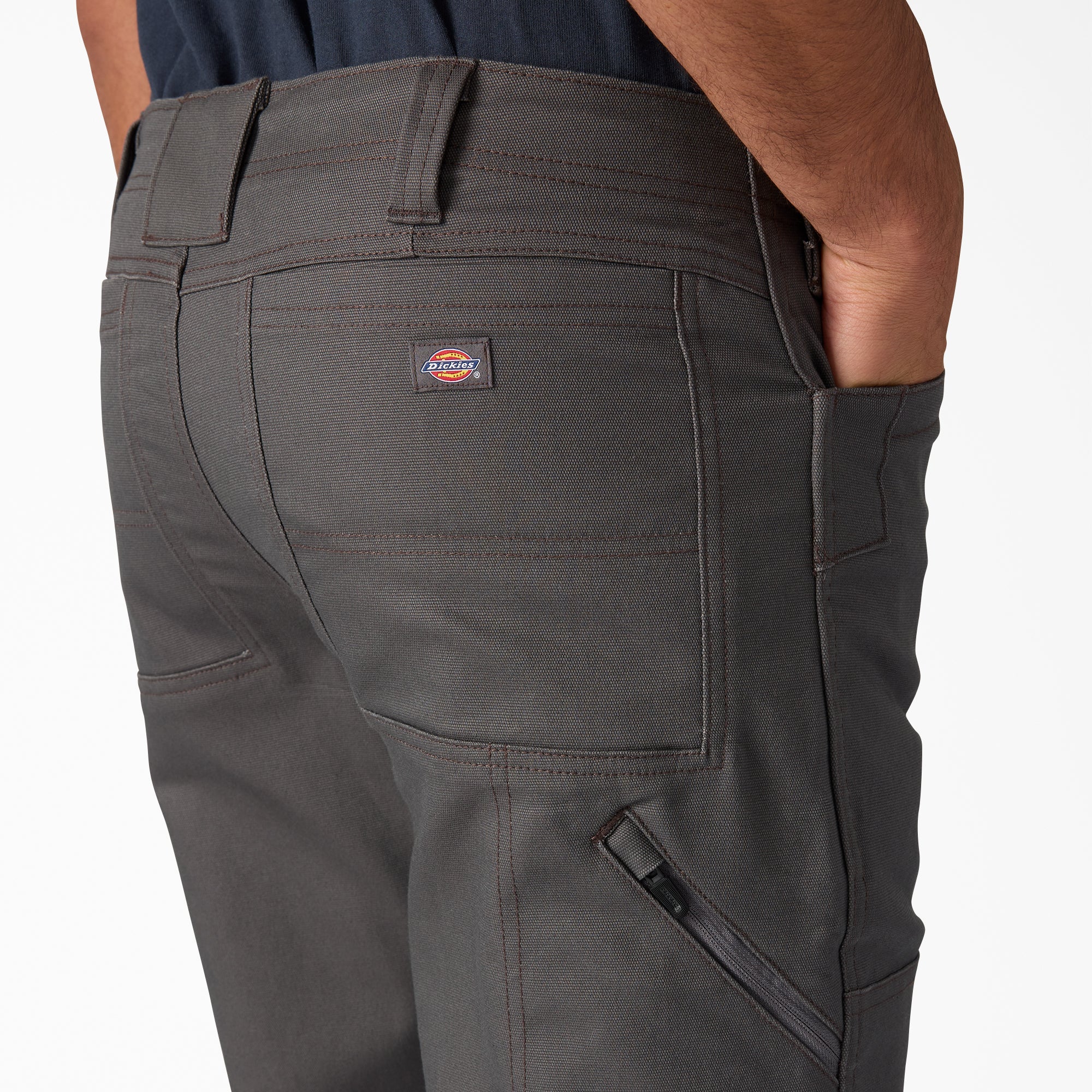 Dickies Men's Tradebuilt FLEX Duck Canvas Double Knee Pants A861D