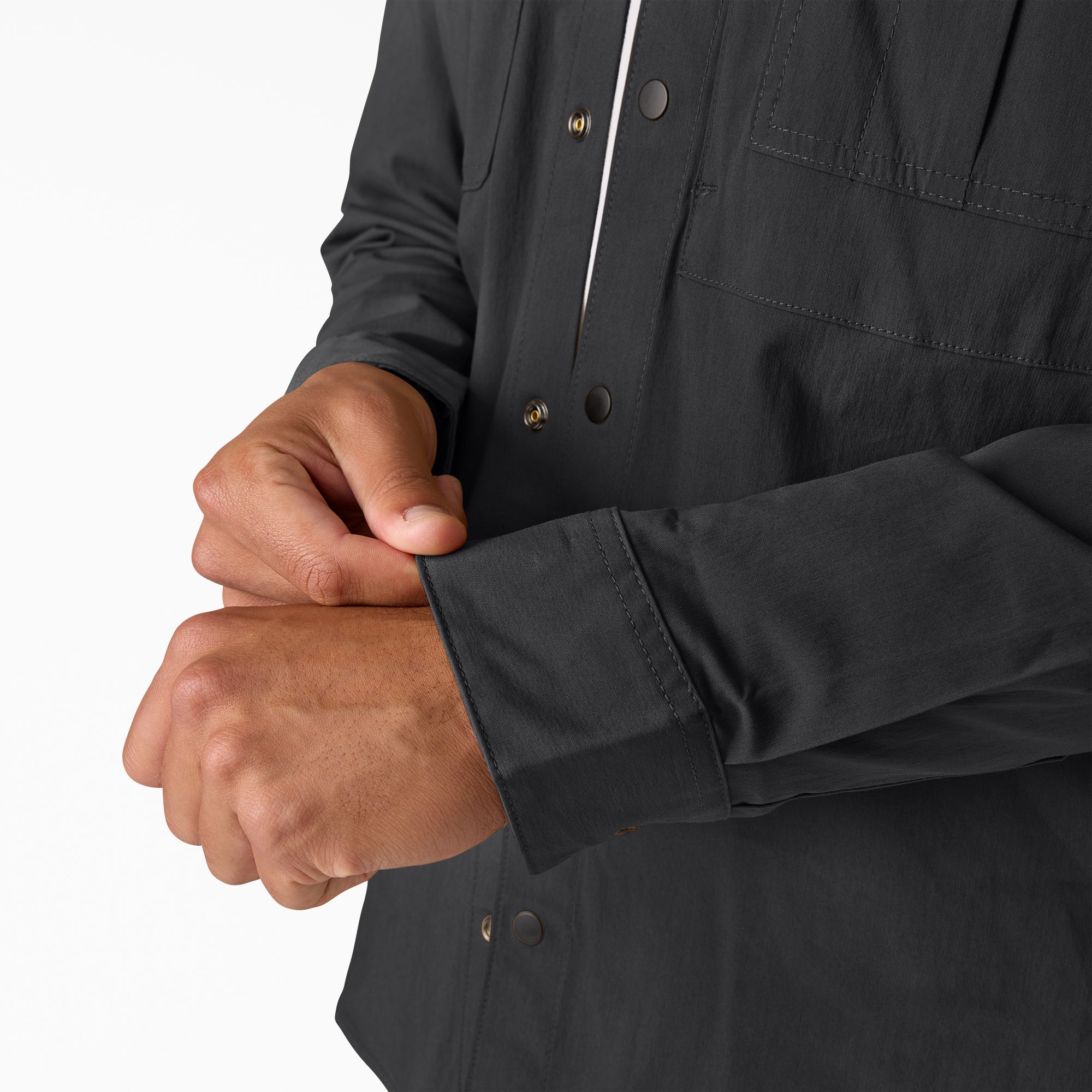 Chemise de travail tissée à manches longues en popeline Dickies Tradebuilt Utility pour hommes A879P
