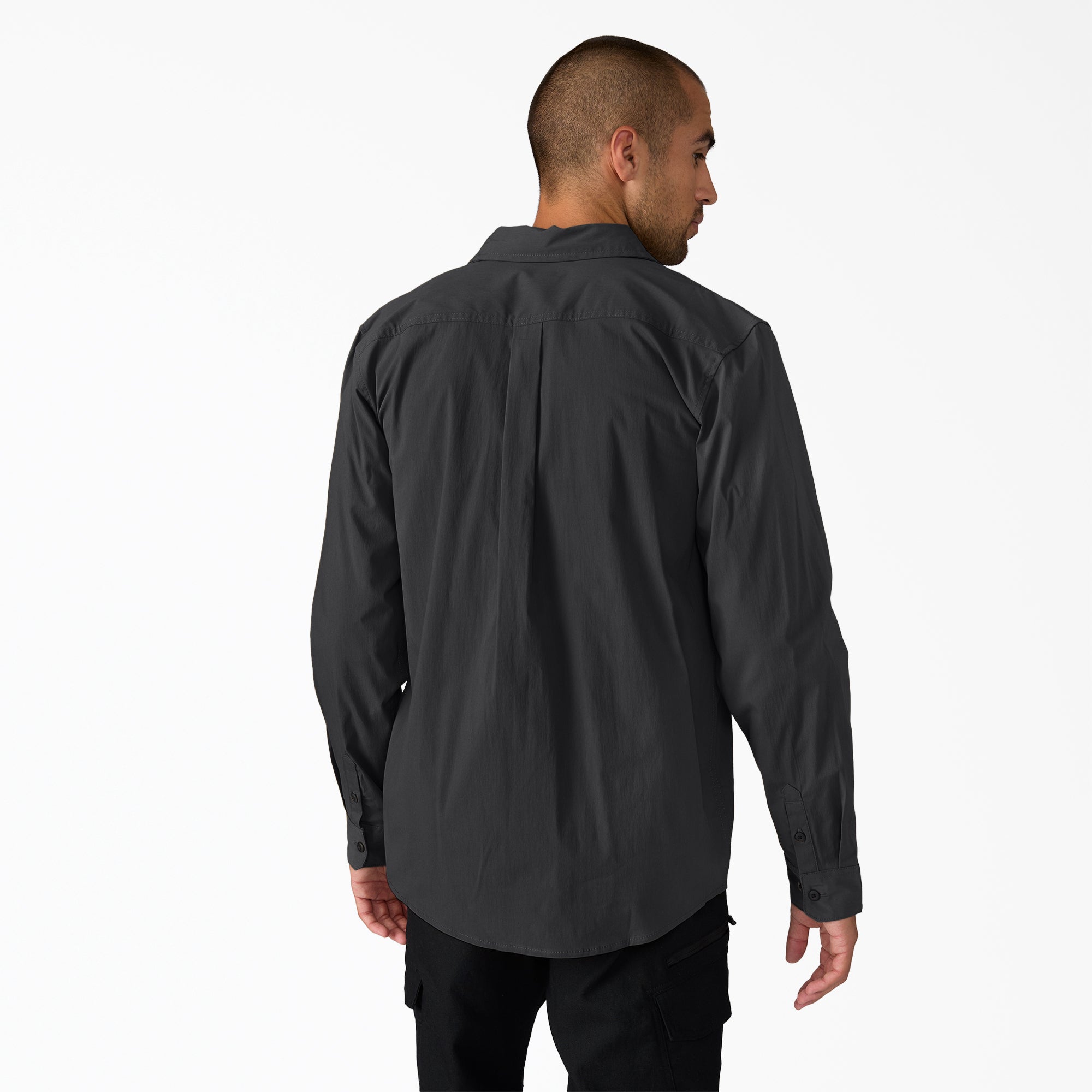 Chemise de travail tissée à manches longues en popeline Dickies Tradebuilt Utility pour hommes A879P